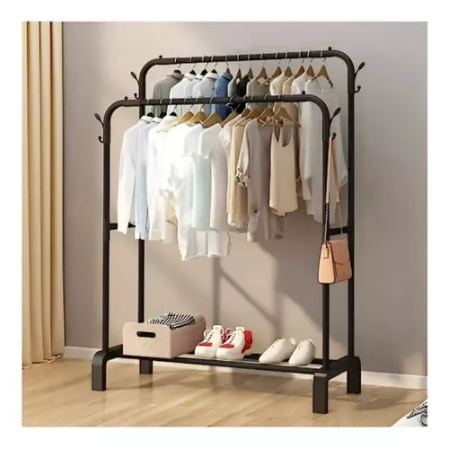 Perchero Closet Doble De Metal