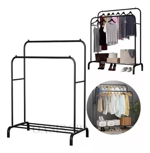 Perchero Closet Doble De Metal
