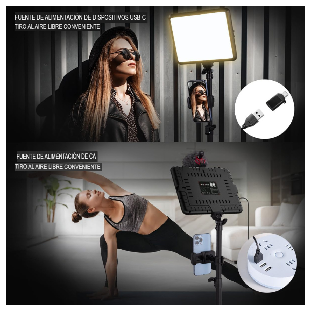 Cuadrado de Luz LED para Estudio